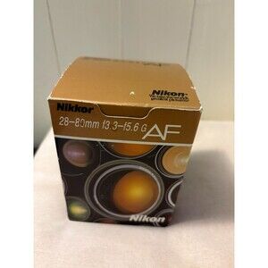 Nikon Nikkor AF 28-80mm f3.3-5.6 G Black Lens